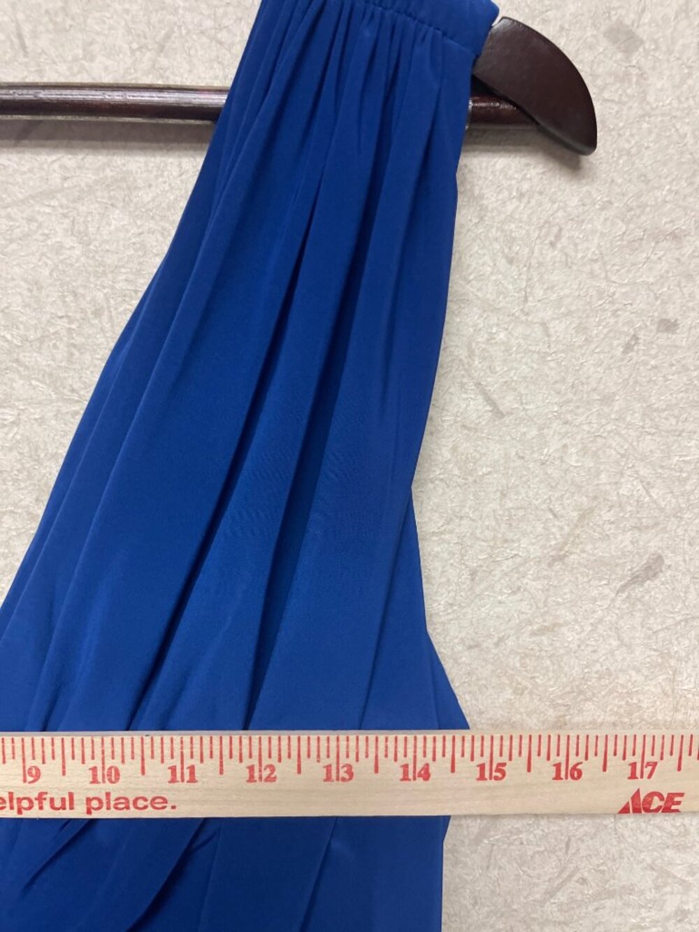MISA Los Angeles Domino Dress Navy Blue Ruched Knot Front XS NWT Made USA - Picture 6 of 10